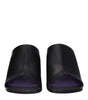 Stella McCartney Black Leather Stiletto Heels Sandals