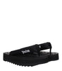 Palm Angels Black Fabric Flip-Flop Sandals