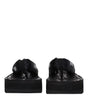 Palm Angels Black Fabric Flip-Flop Sandals