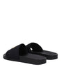 Palm Angels Black Fabric Slippers Sandals