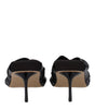 Stella McCartney Black Leather Stiletto Heels Sandals