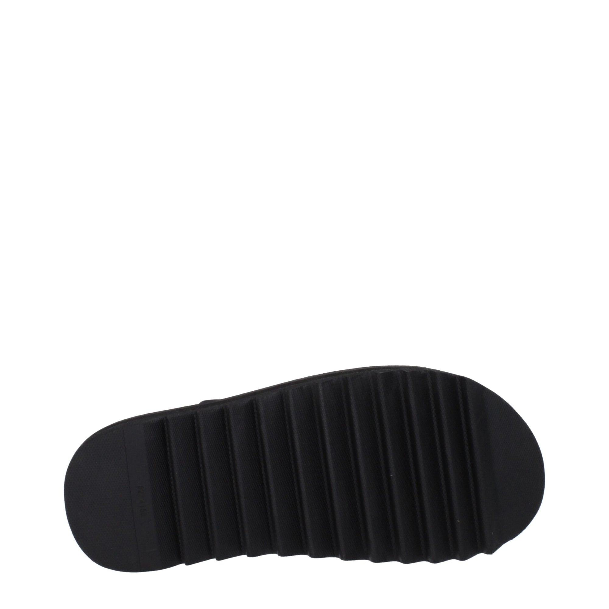 Palm Angels Black Fabric Flip-Flop Sandals