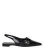 Max Mara Black Leather Ballet Flats