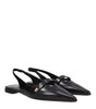 Max Mara Black Leather Ballet Flats