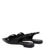 Max Mara Black Leather Ballet Flats