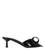 Prada Black Leather Sandals
