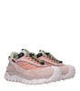 Moncler Pink Leather Athletic Sneakers