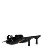 Prada Black Leather Sandals