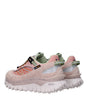 Moncler Pink Leather Athletic Sneakers