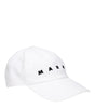 Marni White Cotton Caps (Baseball Hat)