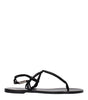 Sandales tongs en cuir noir Isabel Marant