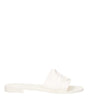 Moncler White Cotton Slippers Sandals