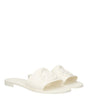 Moncler White Cotton Slippers Sandals