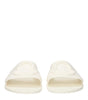 Moncler White Cotton Slippers Sandals