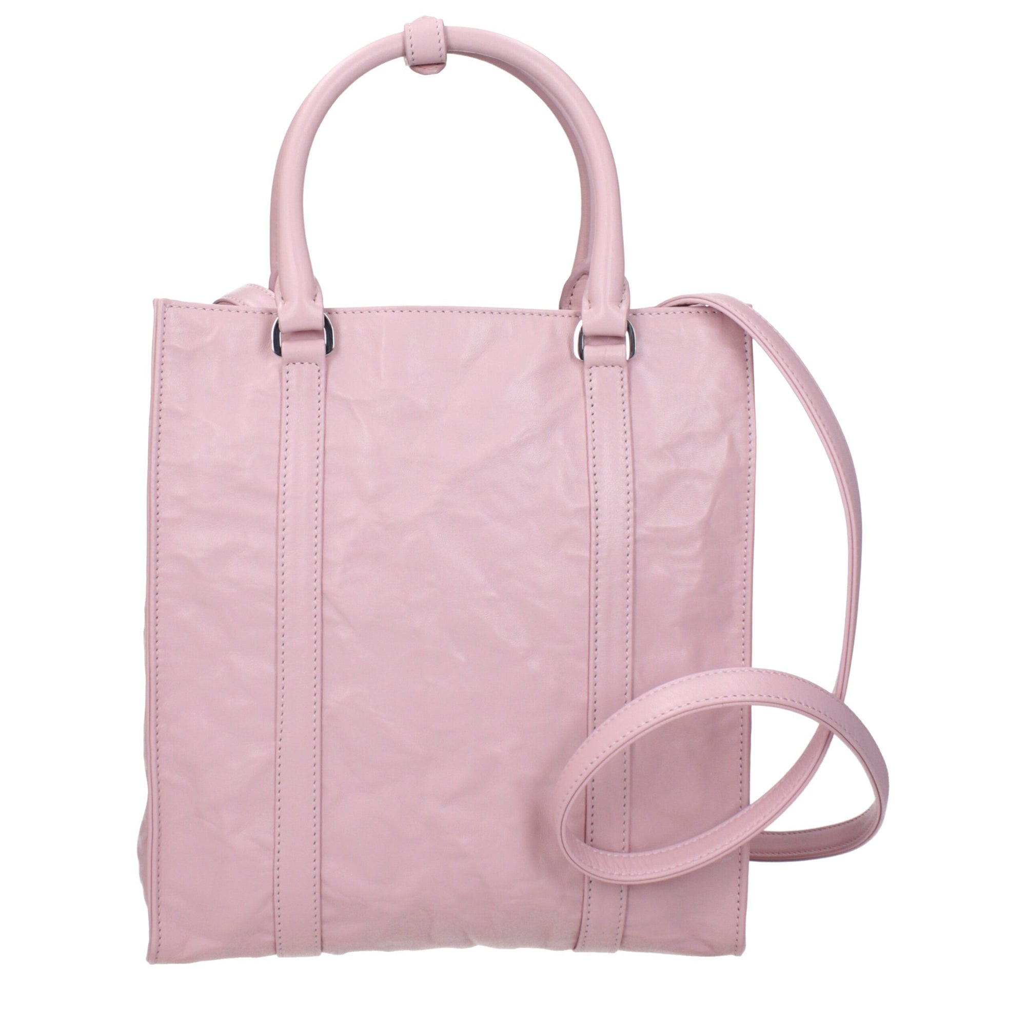 Sacs à main en cuir rose Prada