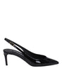 Dolce & Gabbana Black Leather High Heel Pumps