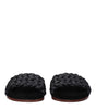 Sandales chaussons en cuir noir Chloé