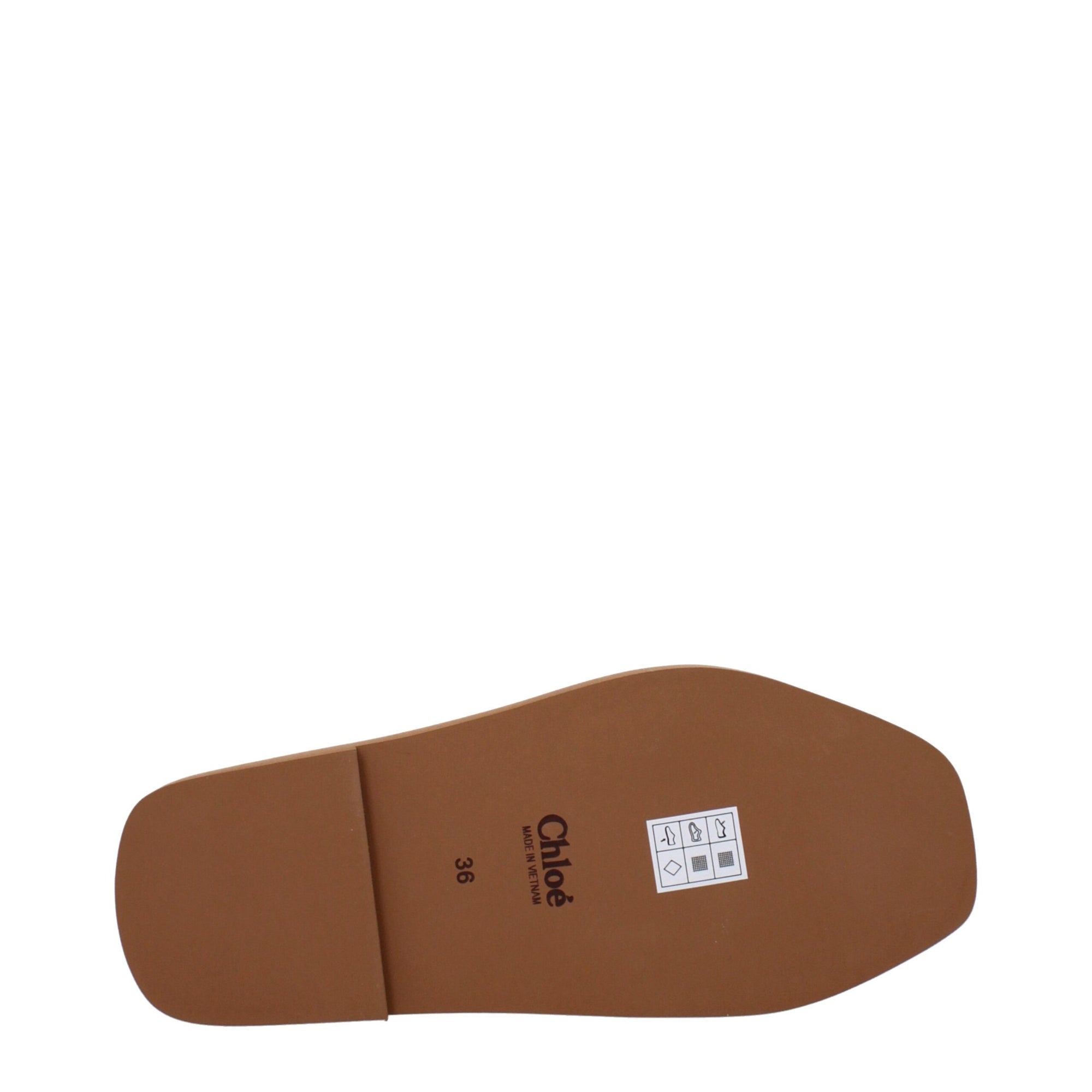 Sandales chaussons en tissu jaune Chloé