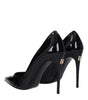 Broche en cuir noir Dolce &amp; Gabbana