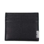 Porte-cartes Burberry en cuir noir