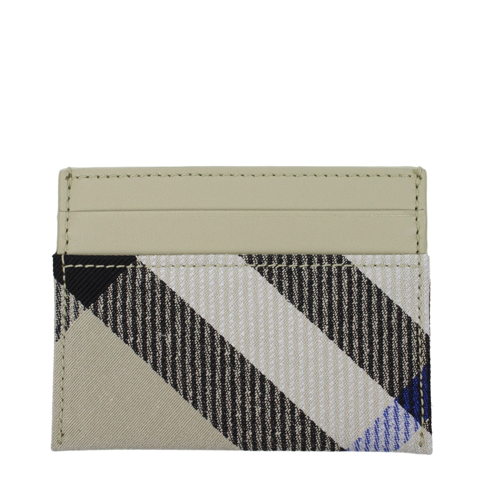 Porte-cartes Burberry en tissu vert