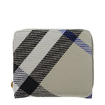Portefeuilles en tissu beige Burberry