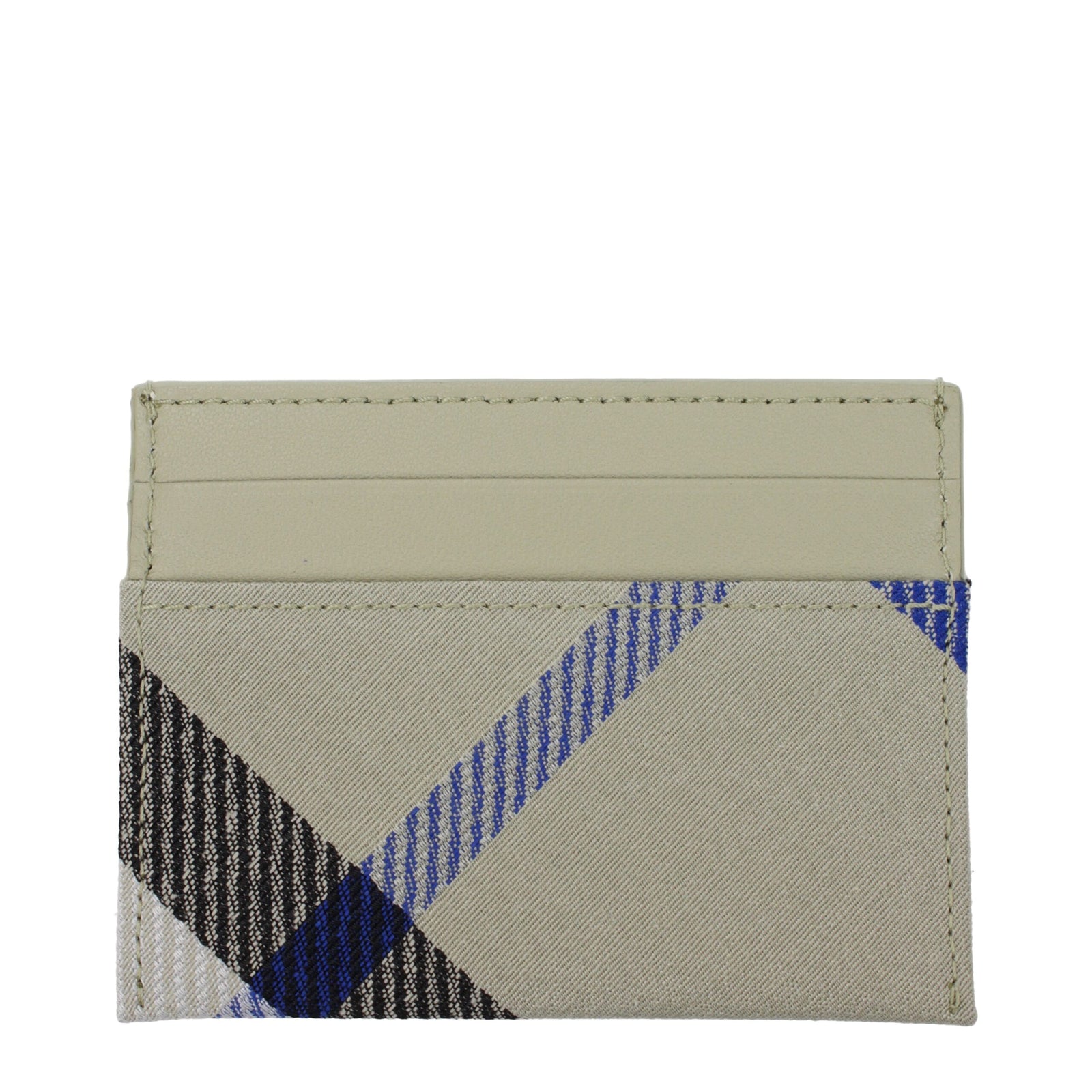 Porte-cartes Burberry en tissu vert