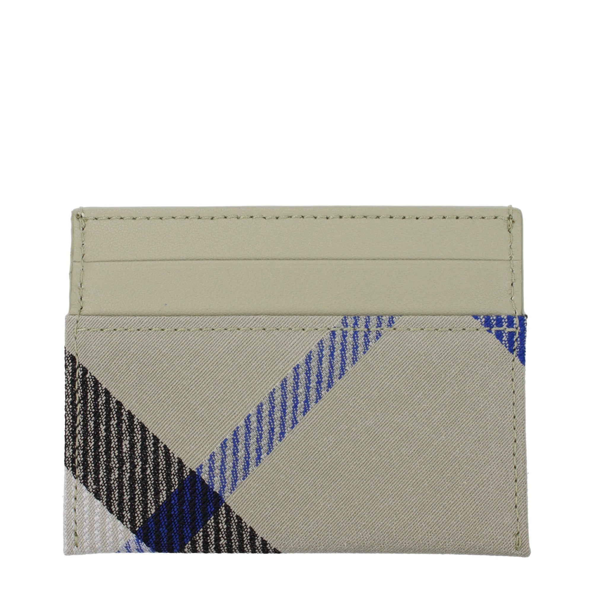 Porte-cartes Burberry en tissu vert