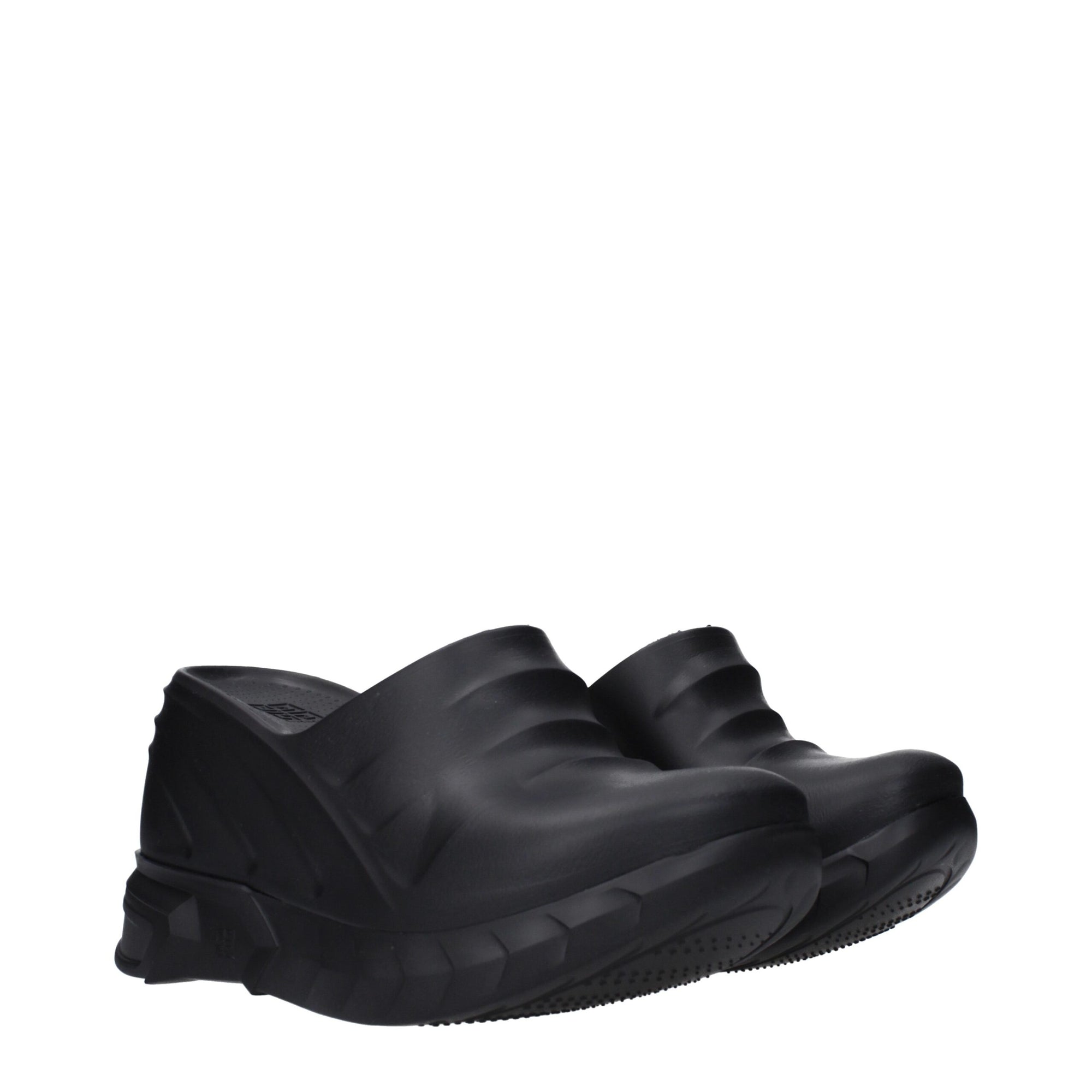 Sandales chaussons en coton noir Givenchy
