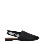 Claquettes en cuir noir Givenchy
