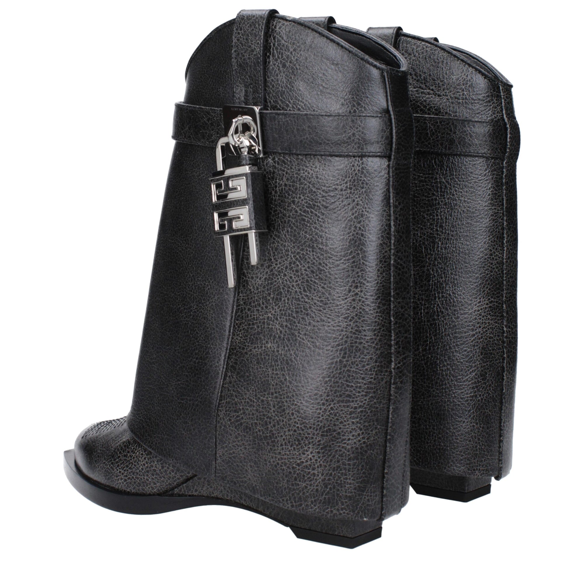 Givenchy Black Leather Ankle Boots