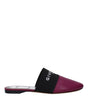 Givenchy Purple Leather Slippers Sandals