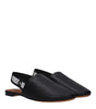 Claquettes en cuir noir Givenchy