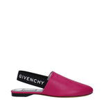 Sandales plates en cuir rose Givenchy