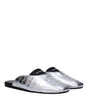 Givenchy Gray Leather Slippers Sandals