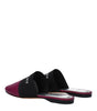Givenchy Purple Leather Slippers Sandals