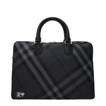 Burberry Gray Fabric Business And Laptop Bags