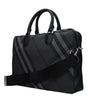 Burberry Gray Fabric Business And Laptop Bags
