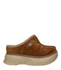 Sandales chaussons en cuir marron Givenchy