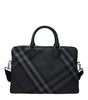 Burberry Gray Fabric Business And Laptop Bags