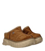 Sandales chaussons en cuir marron Givenchy
