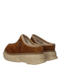 Sandales chaussons en cuir marron Givenchy