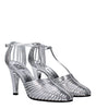 Givenchy Gray Leather Stiletto Heels Sandals