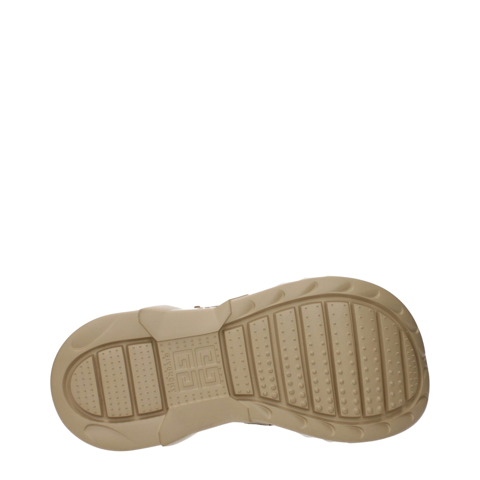 Sandales chaussons en cuir marron Givenchy