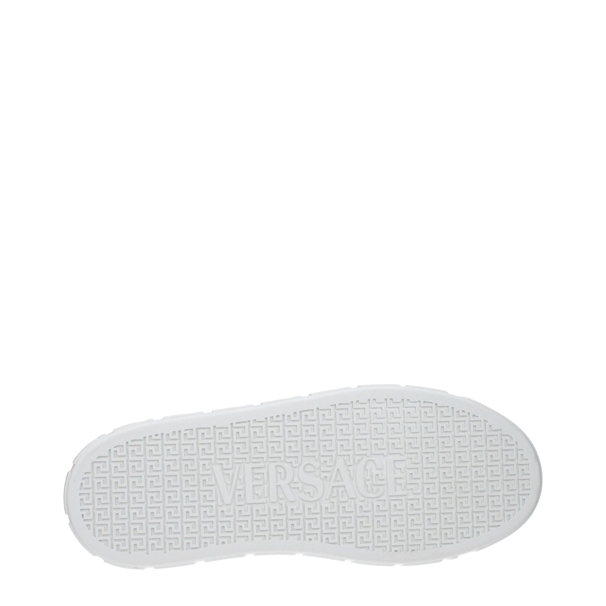 Versace White Leather Low Tops