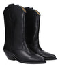 Isabel Marant Black Leather Ankle Boots