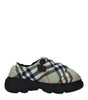 Burberry Green Fabric Slip-On Loafers