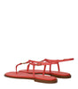 Christian Dior Pink Leather Flip-Flop Sandals