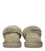 Burberry Green Leather Slippers Sandals