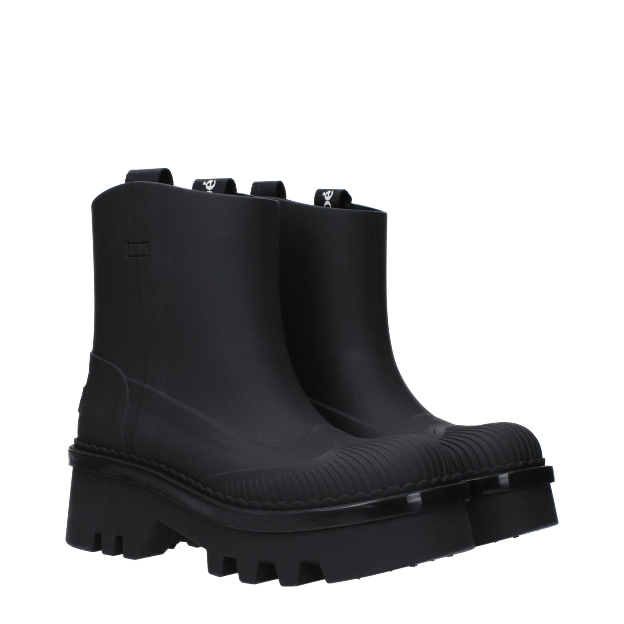 Bottines Chloé en coton noir